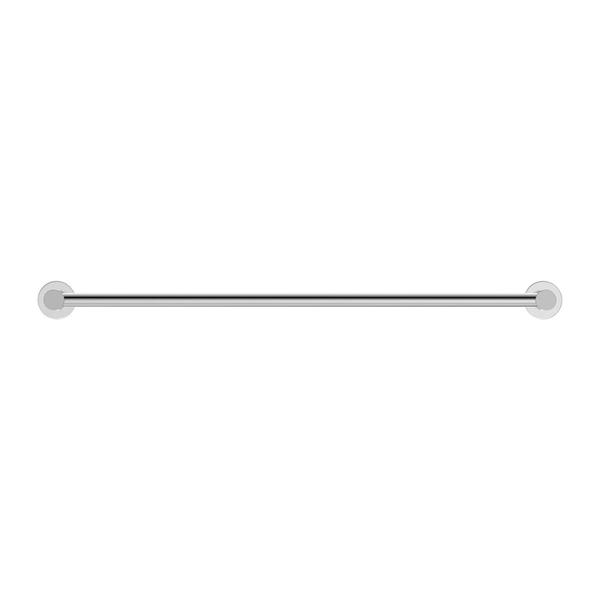 Nero Mecca Single Towel Rail 600mm Chrome Bathroom Accessories Nero