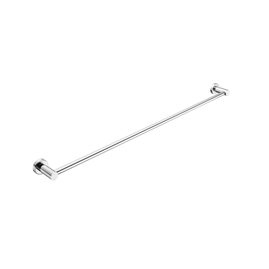 Nero Mecca Single Towel Rail 600mm Chrome Bathroom Accessories Nero