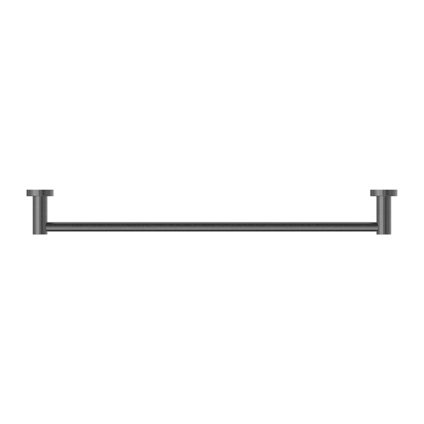 Nero Mecca Single Towel Rail 600mm Gun Metal Bathroom Accessories Nero