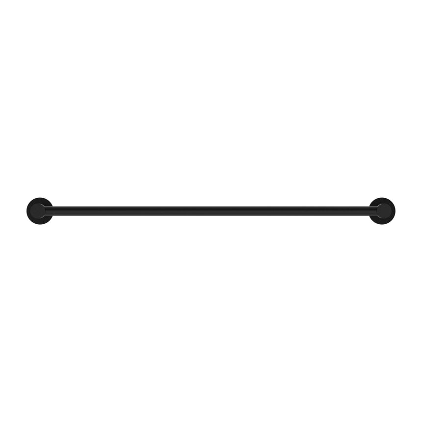 Nero Mecca Single Towel Rail 600mm Matte Black Bathroom Accessories Nero