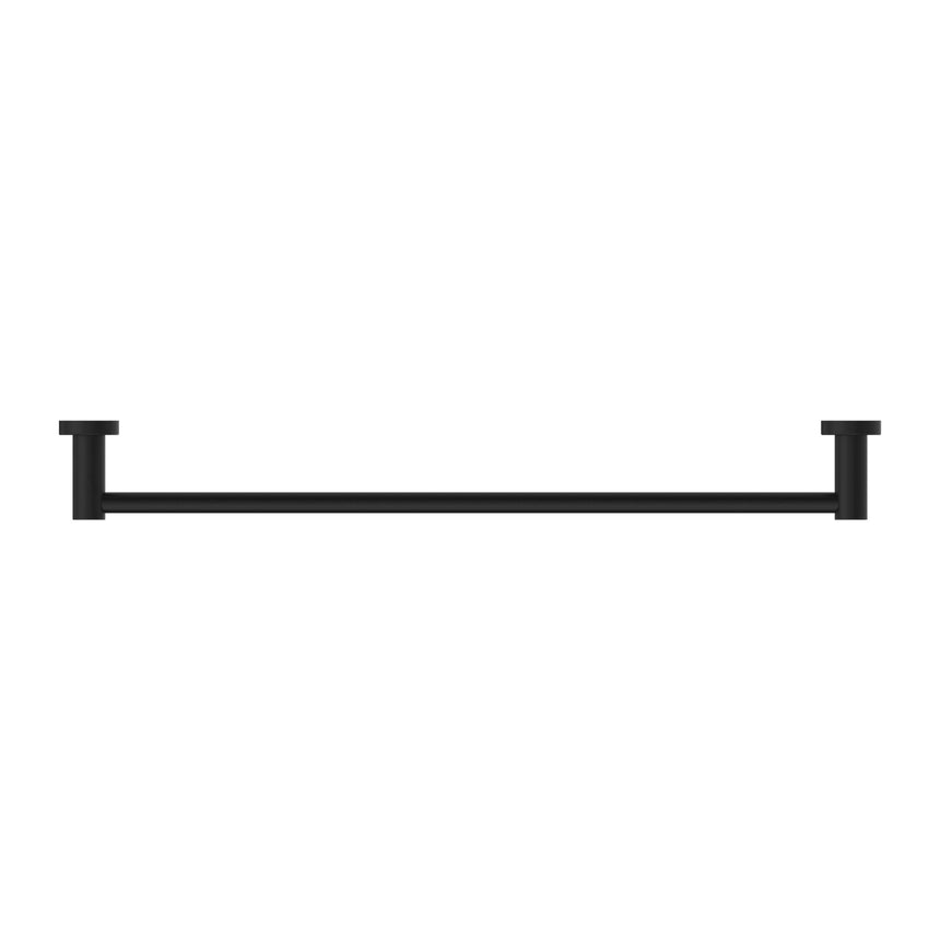 Nero Mecca Single Towel Rail 600mm Matte Black Bathroom Accessories Nero