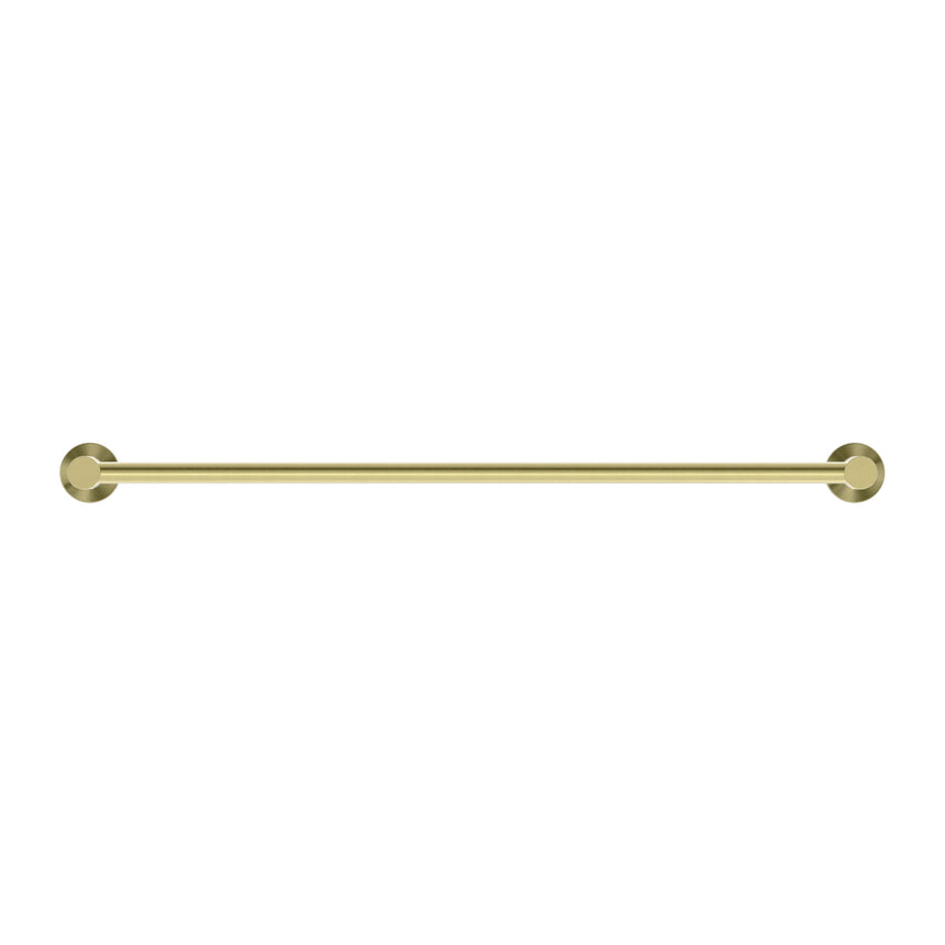Nero Mecca Double Towel Rail 600mm Brushed Yellow Gold Bathroom Accessories Nero