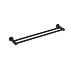 Nero Mecca Double Towel Rail 600mm Matte Black