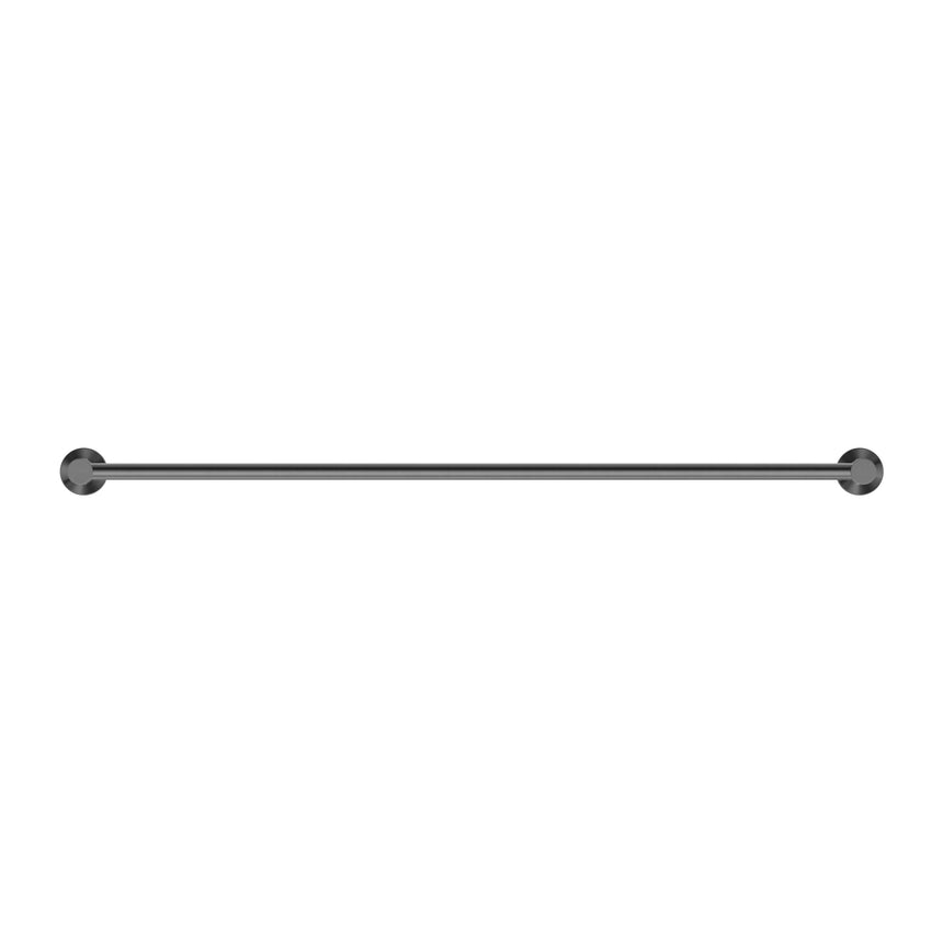 Nero Mecca Single Towel Rail 800mm Gun Metal Bathroom Accessories Nero