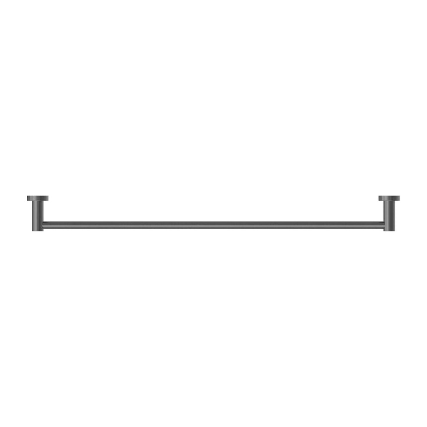 Nero Mecca Single Towel Rail 800mm Gun Metal Bathroom Accessories Nero