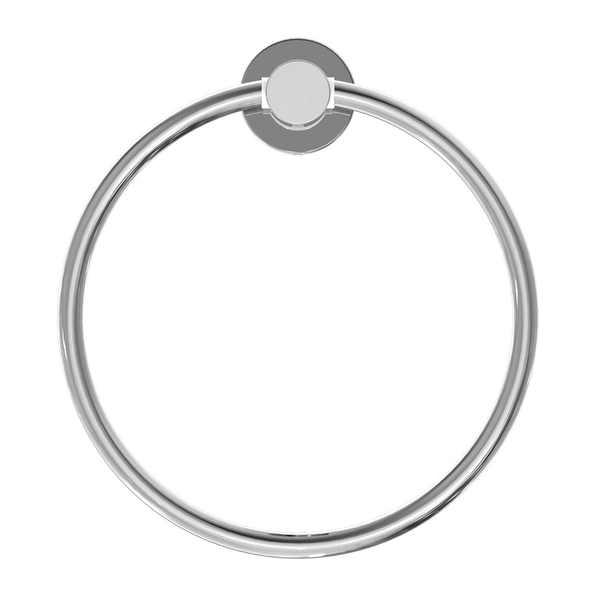 Nero Mecca Hand Towel Ring Chrome Bathroom Accessories Nero