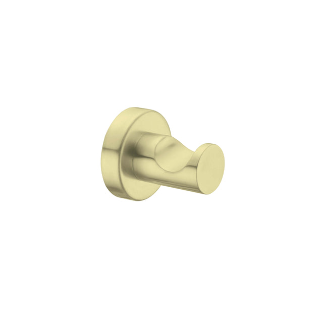 Nero Mecca Robe Hook Brushed Yellow Gold Bathroom Accessories Nero