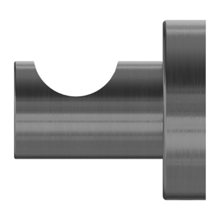 Nero Mecca Robe Hook Gun Metal Bathroom Accessories Nero