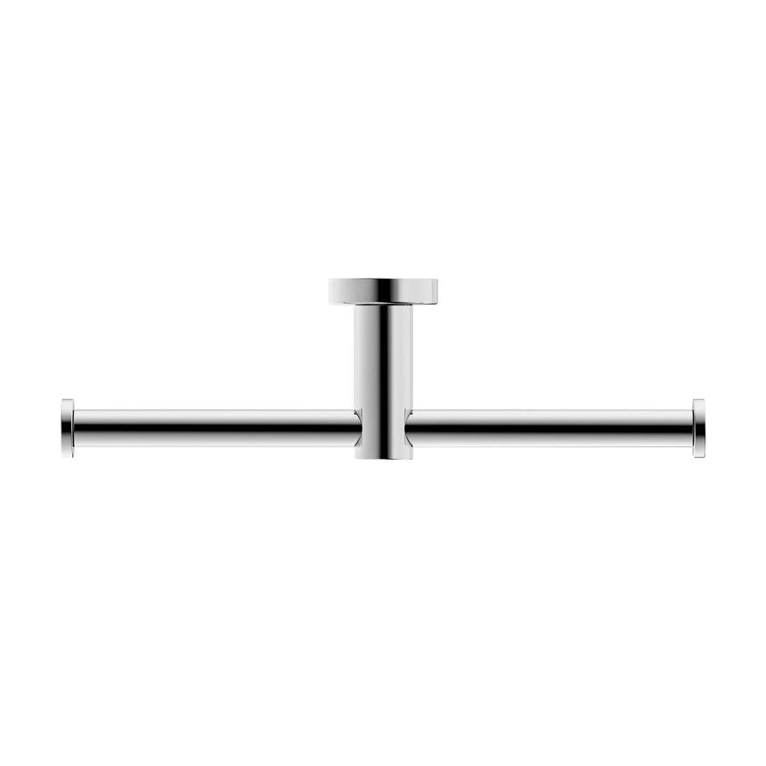 Nero Mecca Double Toilet Roll Holder Chrome Bathroom Accessories Nero