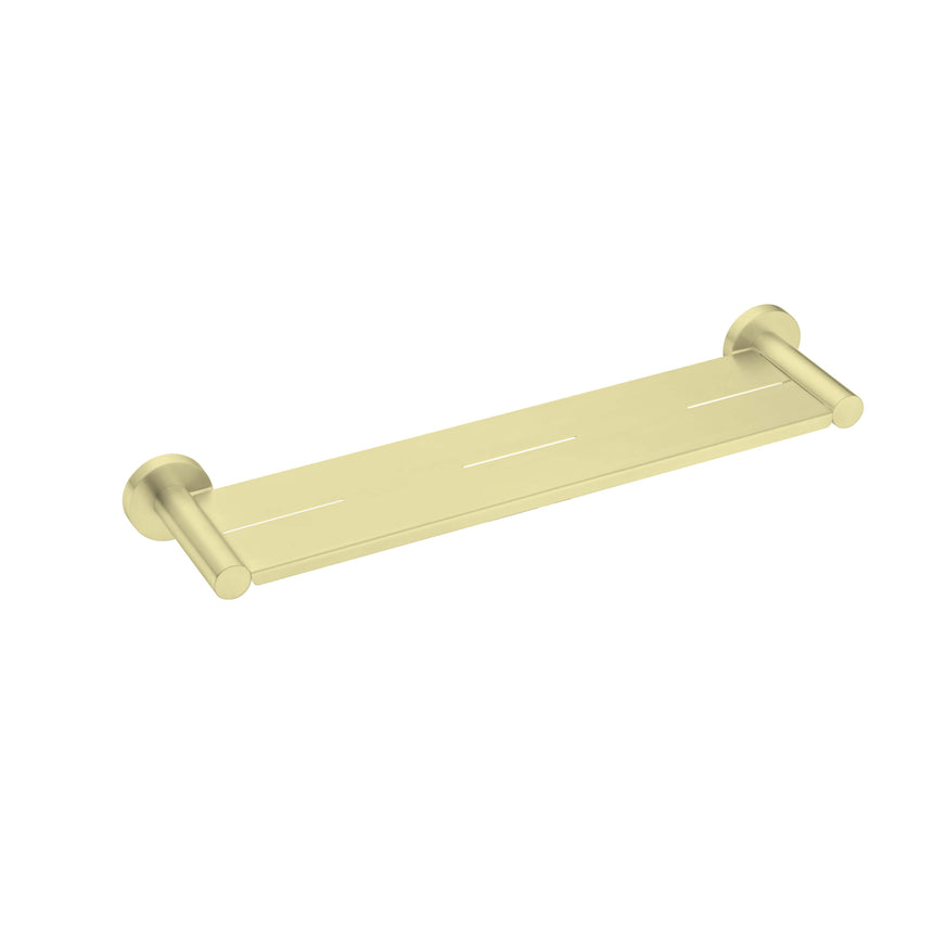 Nero Mecca Shower Shelf Brushed Yellow Gold Bathroom Accessories Nero