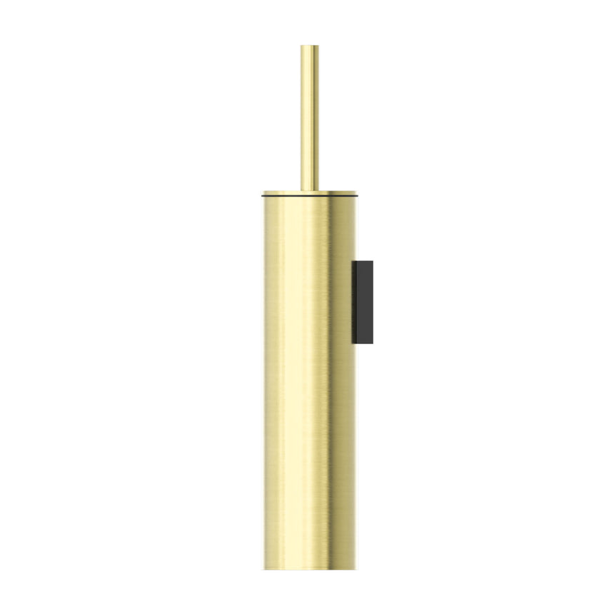 Nero Mecca Toilet Brush Holder Brushed Yellow Gold Bathroom Accessories Nero