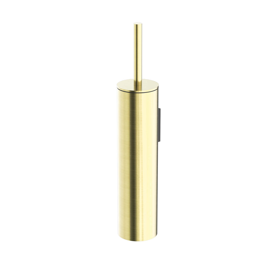 Nero Mecca Toilet Brush Holder Brushed Yellow Gold Bathroom Accessories Nero