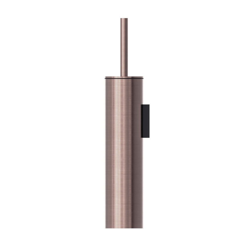 Nero Mecca Toilet Brush Holder Brushed Bronze Bathroom Accessories Nero