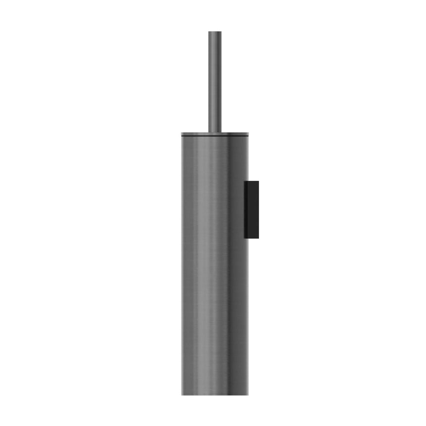 Nero Mecca Toilet Brush Holder Gun Metal Bathroom Accessories Nero