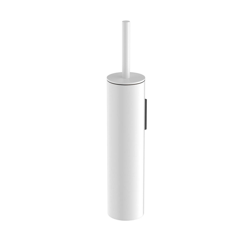 Nero Mecca Toilet Brush Holder Matte White Bathroom Accessories Nero