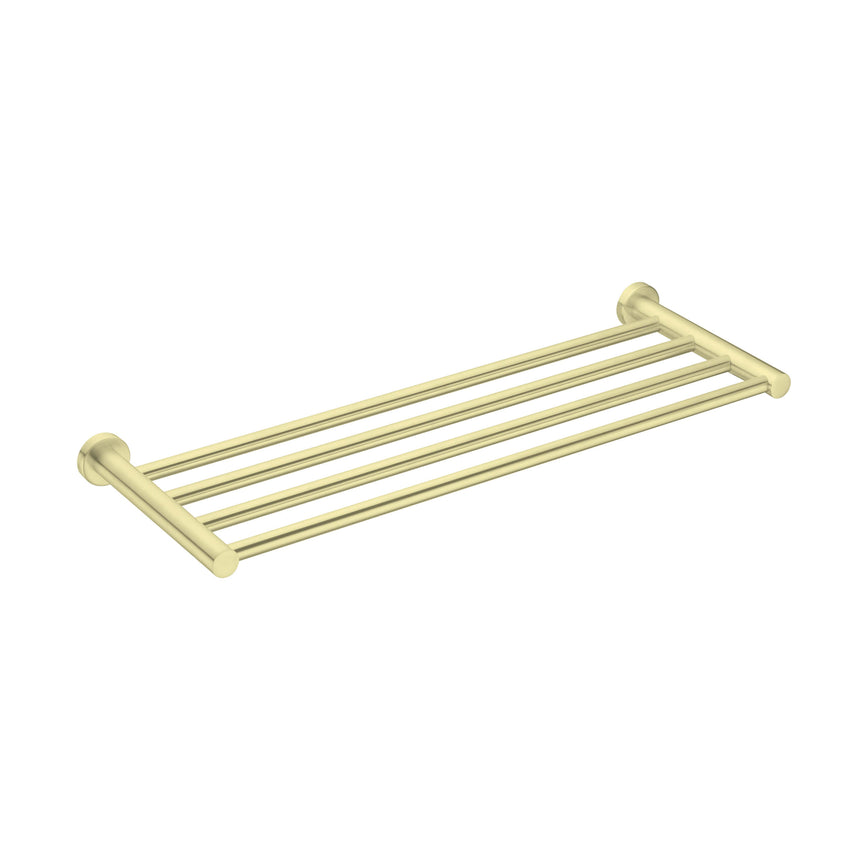Nero Mecca Towel Rack Brushed Yellow Gold Bathroom Accessories Nero