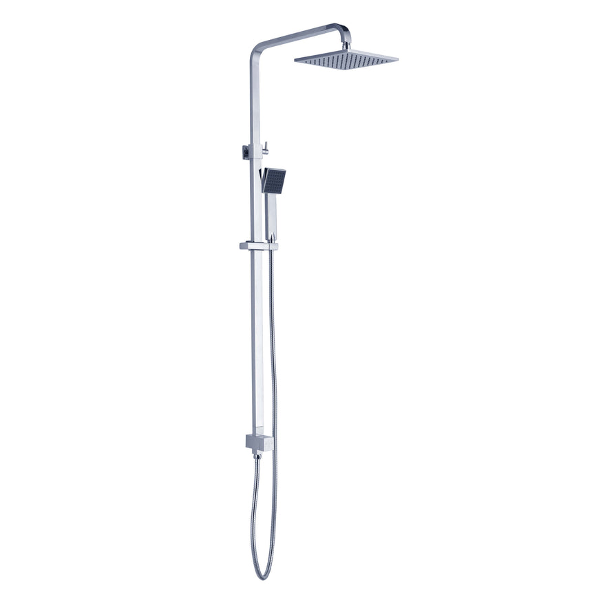 Nero Vibe Square Shower Set Chrome Shower Nero