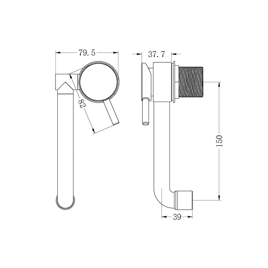 Nero Caravan Mixer Tap Chrome Tapware Nero