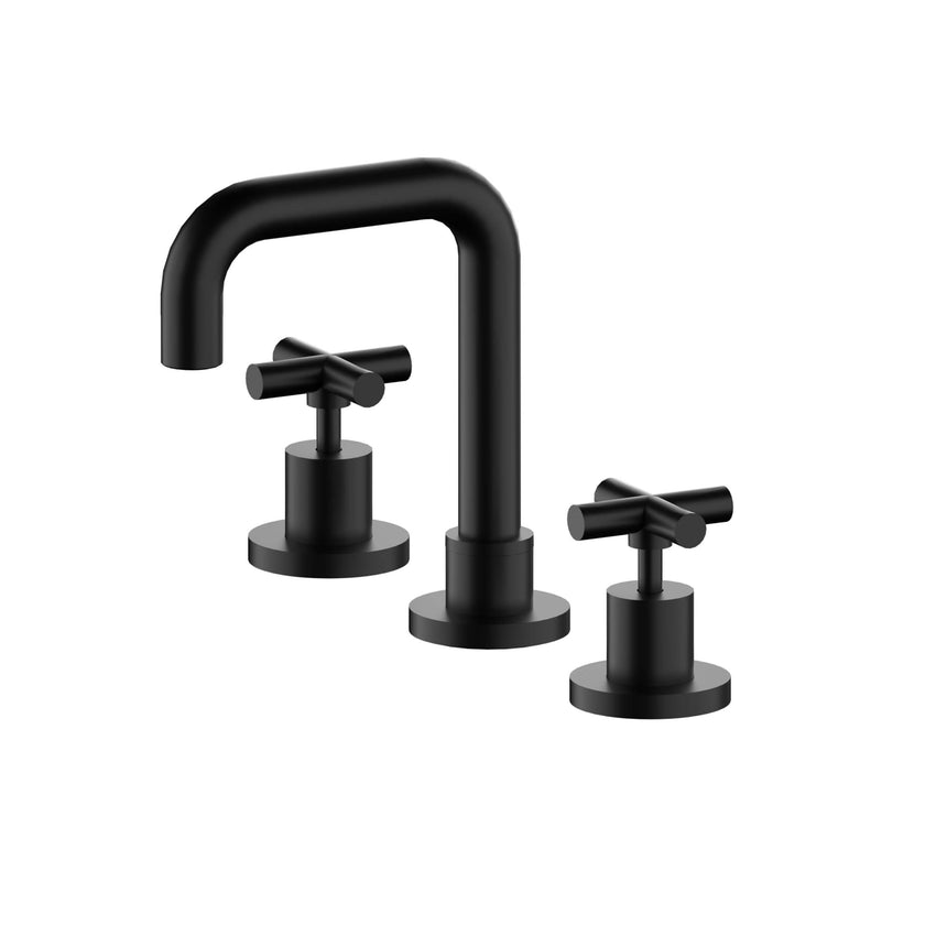 Nero X Plus Basin Set Matte Black Tapware Nero