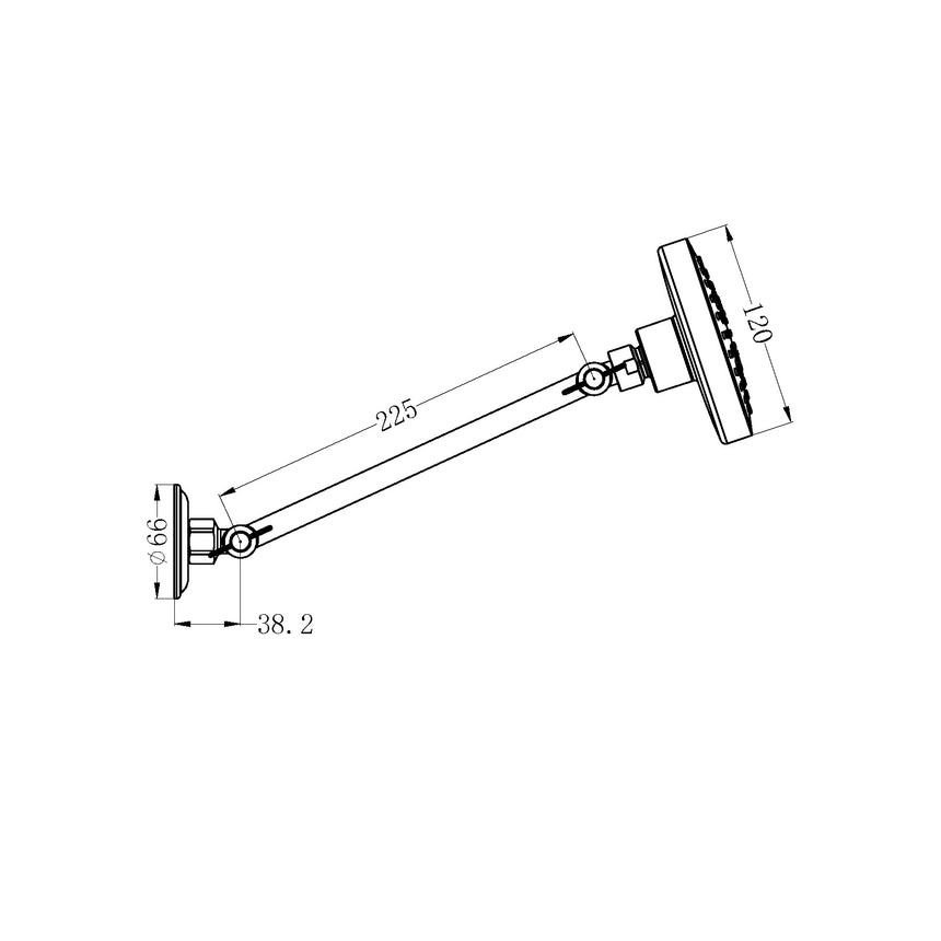 Nero X Plus All Direction Shower Head Matte Black Tapware Nero