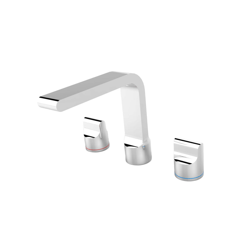 Nero Pearl Basin Set Chrome Tapware Nero