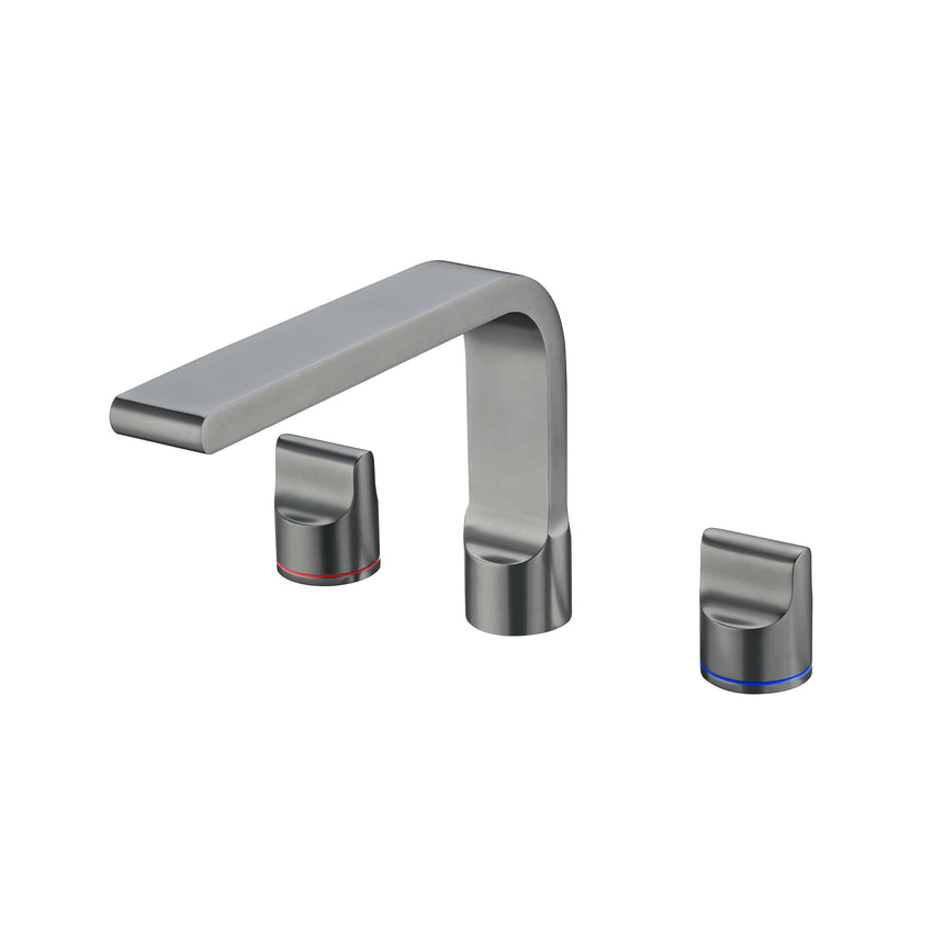 Nero Pearl Basin Set Gun Metal Tapware Nero