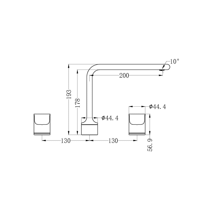 Nero Pearl Kitchen Set Gun Metal Tapware Nero