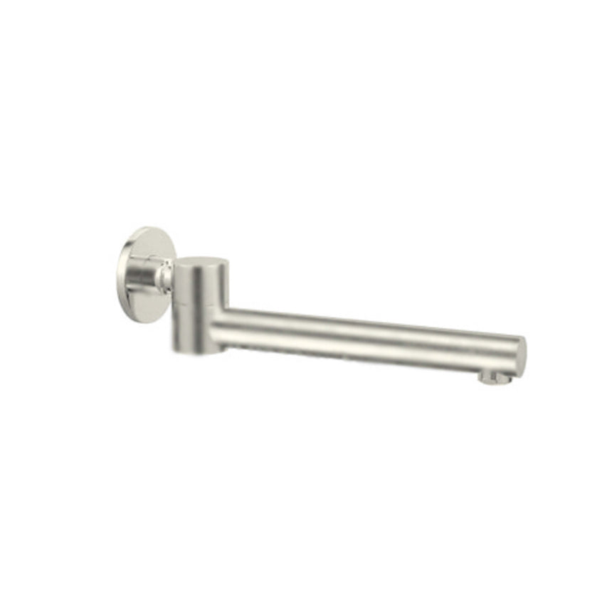 Nero Dolce Wall Mounted Swivel Bath Spout Brushed Nickel Bath Spout Nero