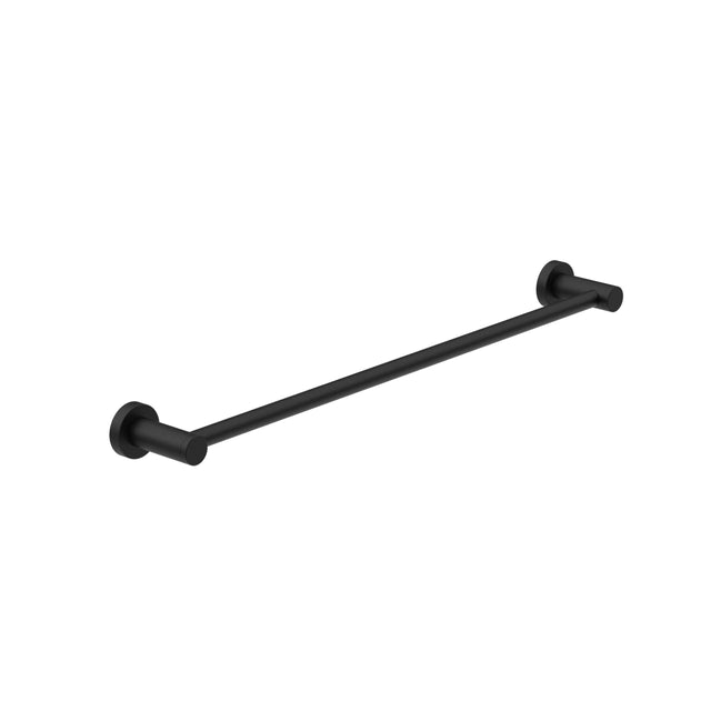Nero Dolce Single Towel Rail 800mm Matte Black Bathroom Accessories Nero