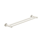 Nero Dolce Double Towel Rail 800mm Brushed Nickel