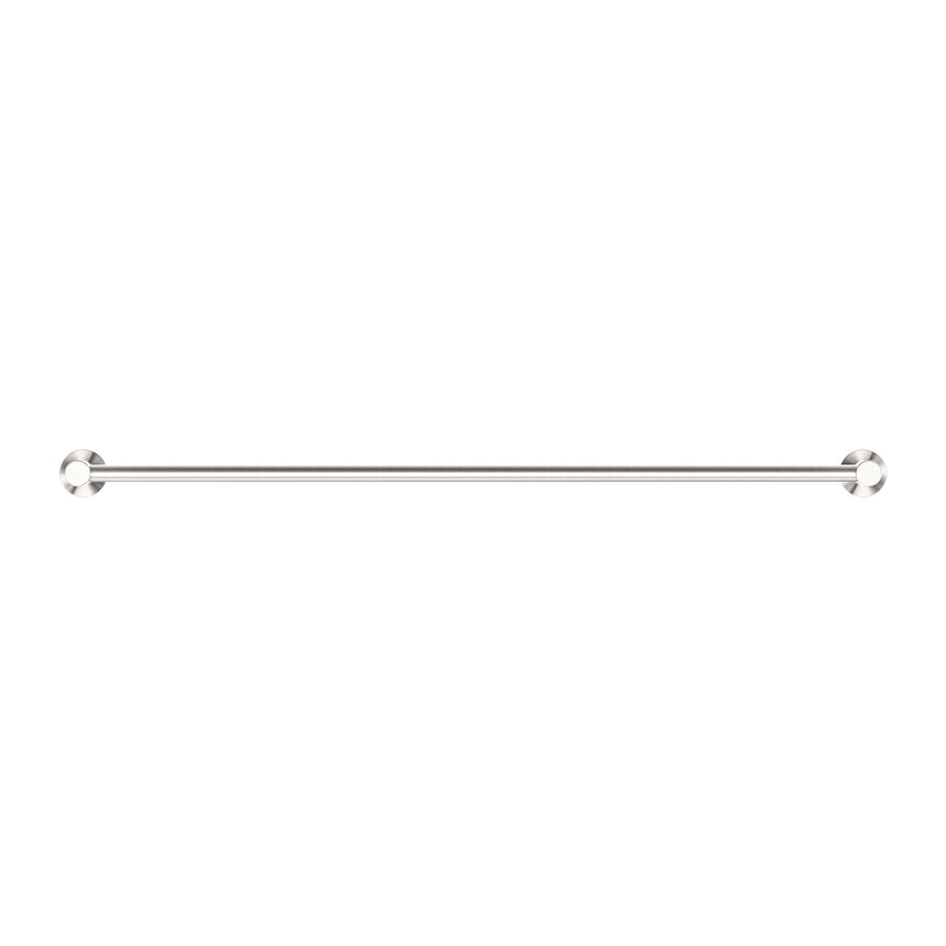 Nero Dolce Double Towel Rail 800mm Brushed Nickel Bathroom Accessories Nero