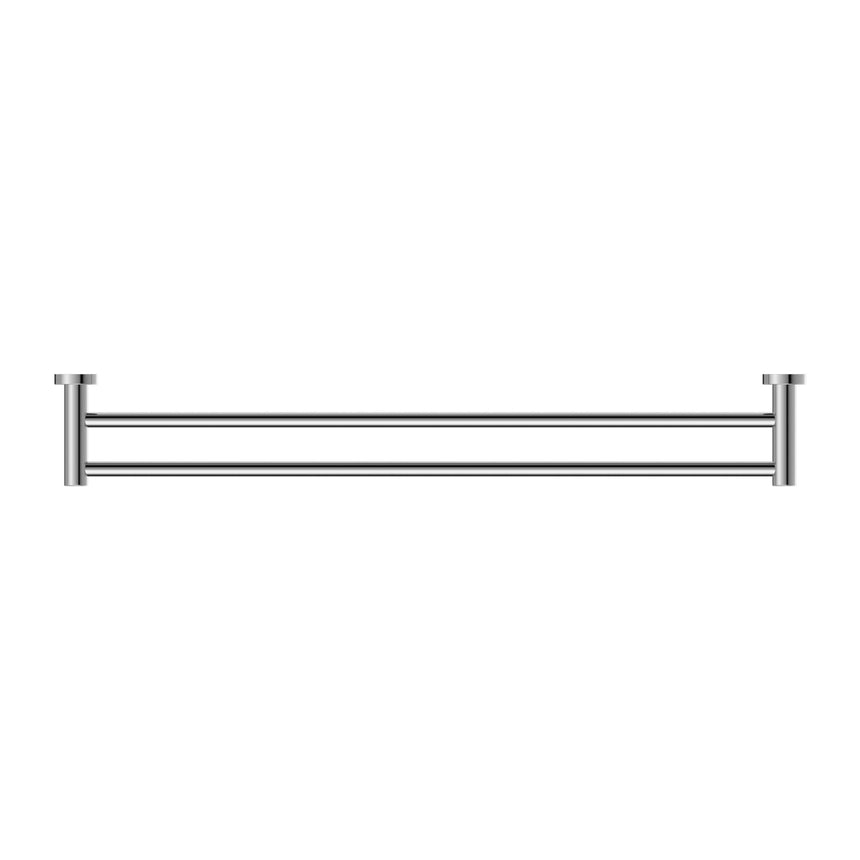 Nero Dolce Double Towel Rail 800mm Chrome Bathroom Accessories Nero