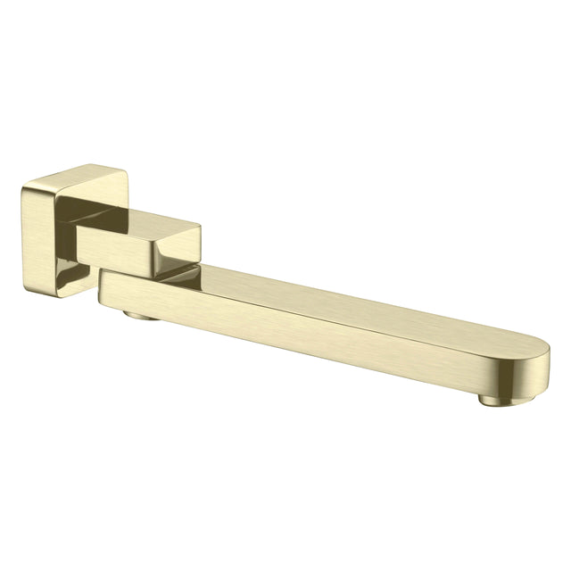 Nero Bianca Swivel Bath Spout Brushed Yellow Gold Bath Spout Nero