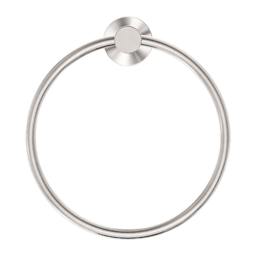 Nero Dolce Hand Towel Ring Brushed Nickel Bathroom Accessories Nero