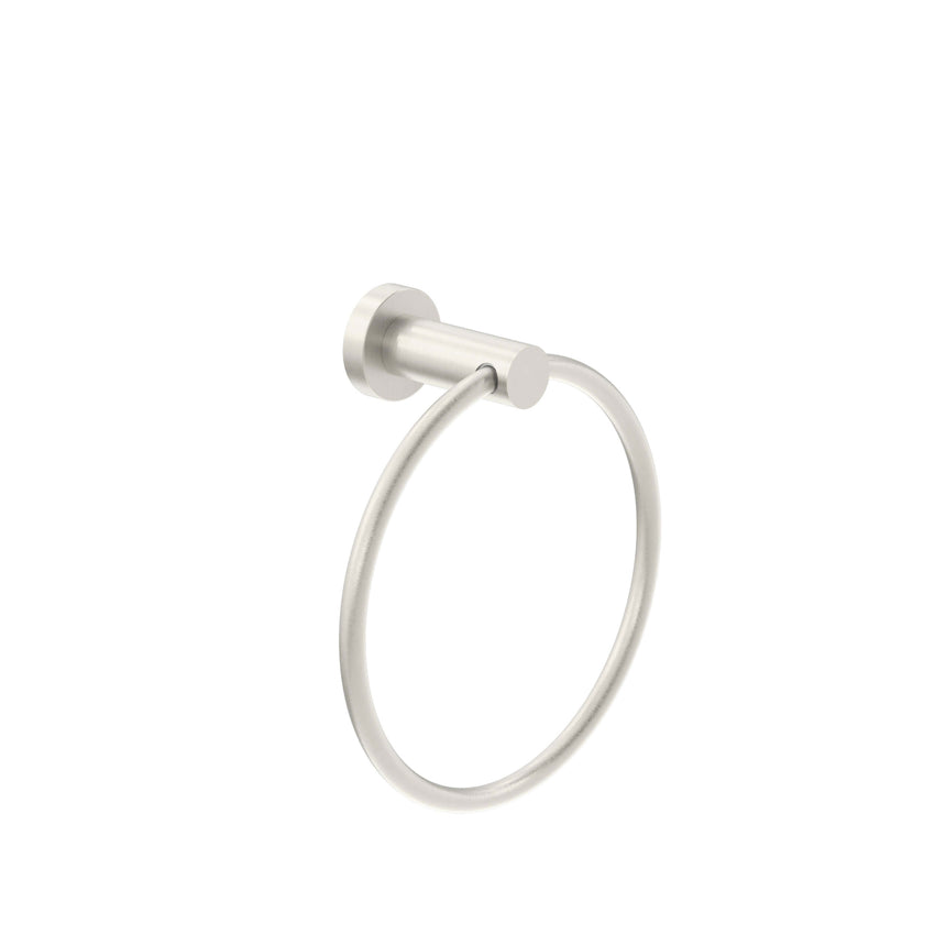 Nero Dolce Hand Towel Ring Brushed Nickel Bathroom Accessories Nero