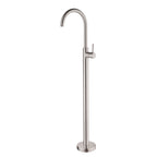 Nero Floormount Mixer Brushed Nickel