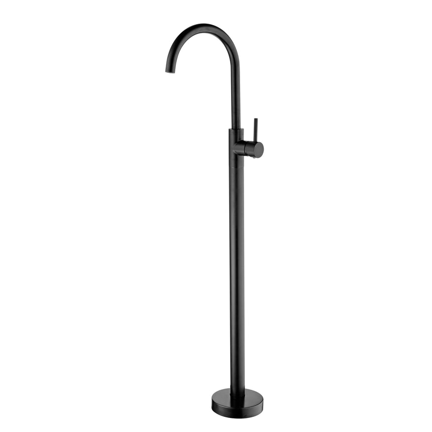 Nero Floormount Mixer Matte Black Shower Nero