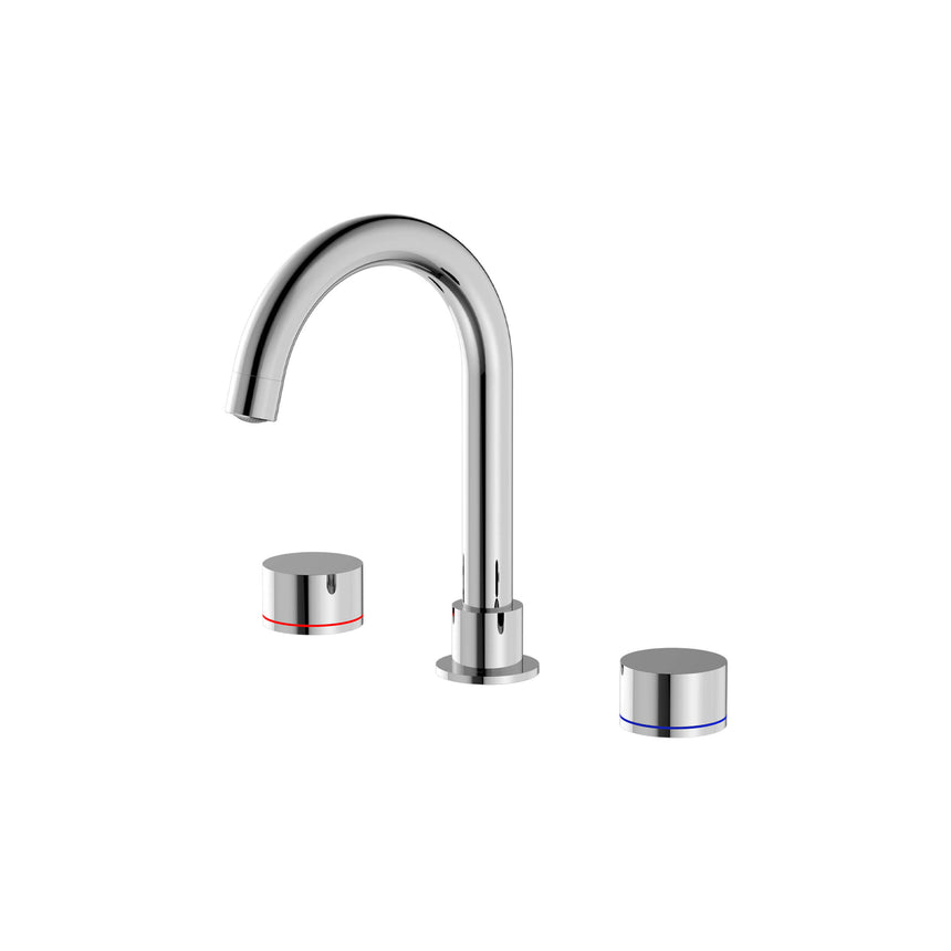 Nero Kara Basin Set Chrome Tapware Nero