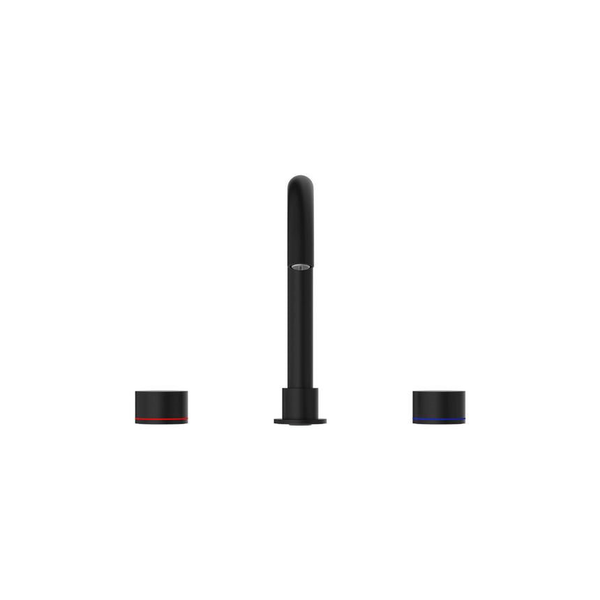 Nero Kara Basin Set Matte Black Tapware Nero