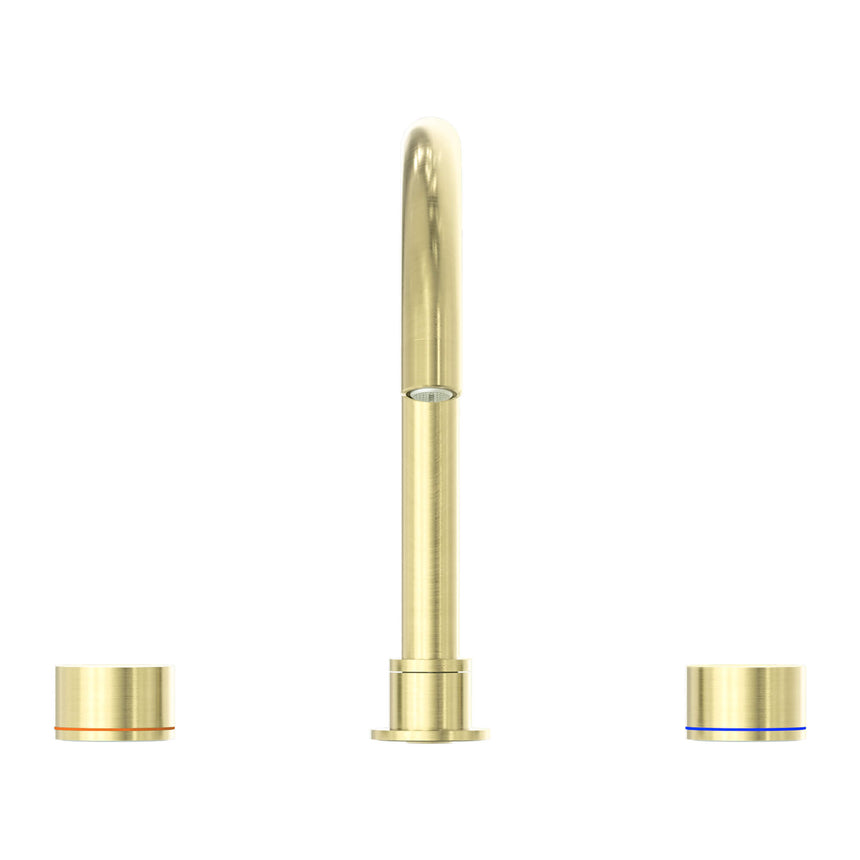 Nero Kara Bath Set Brushed Yellow Gold Tapware Nero