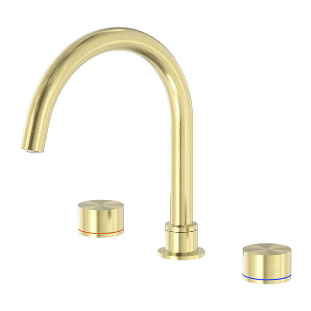 Nero Kara Bath Set Brushed Yellow Gold Tapware Nero