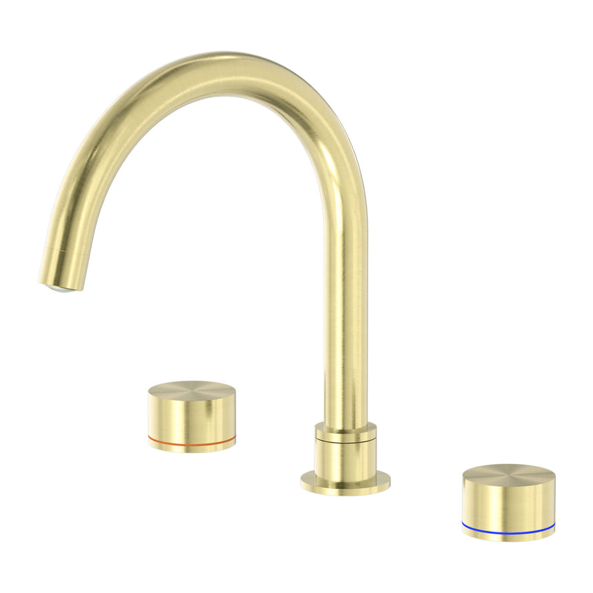Nero Kara Bath Set Brushed Yellow Gold Tapware Nero