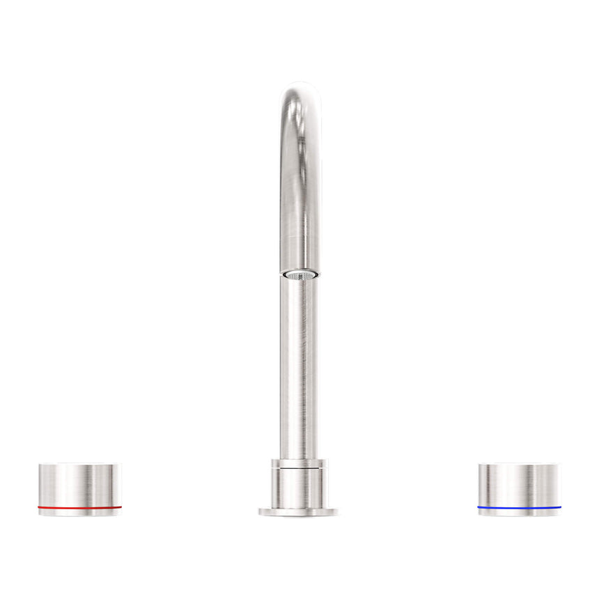 Nero Kara Bath Set Brushed Nickel Tapware Nero