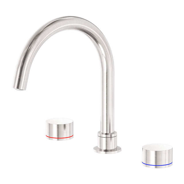 Nero Kara Bath Set Brushed Nickel Tapware Nero