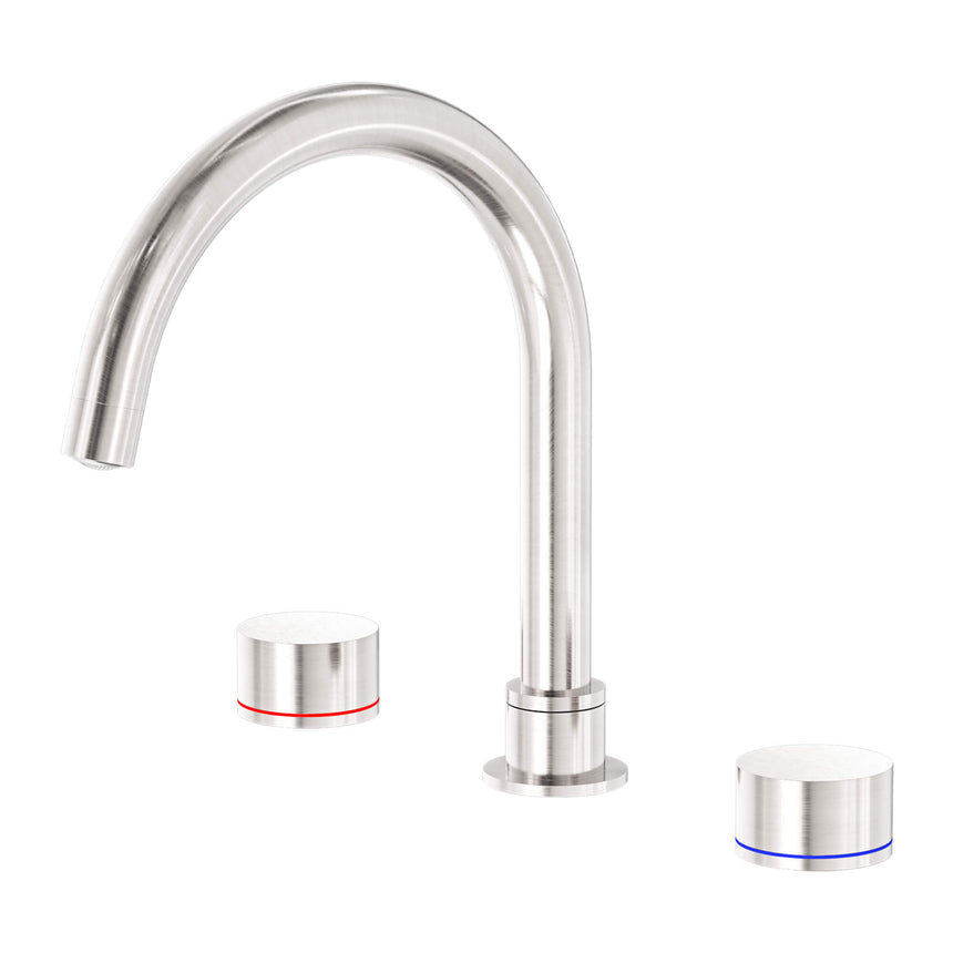 Nero Kara Bath Set Brushed Nickel Tapware Nero