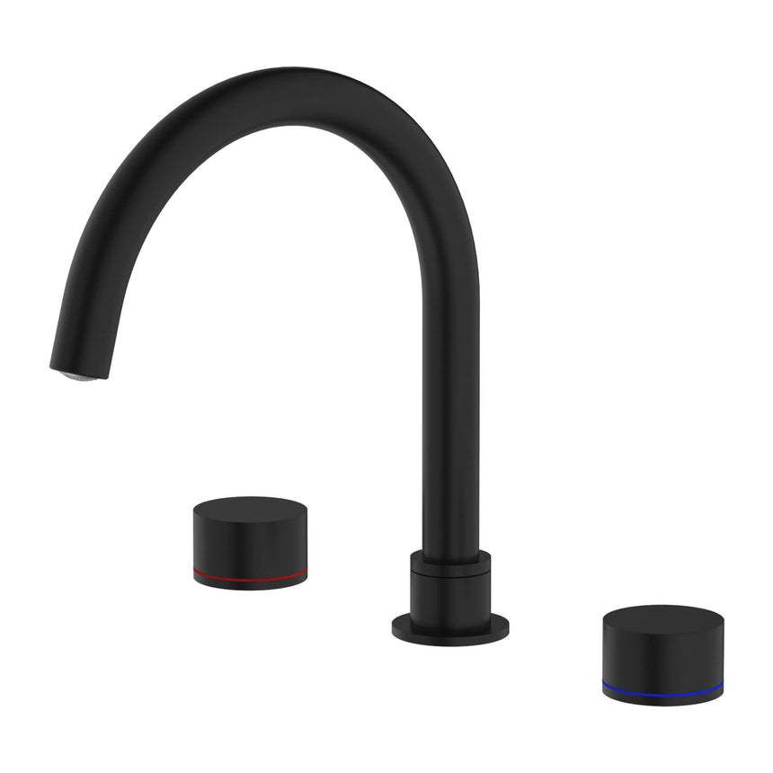 Nero Kara Bath Set Matte Black Tapware Nero