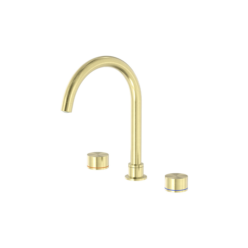 Nero Kara Kitchen Set Brushed Yellow Gold Tapware Nero