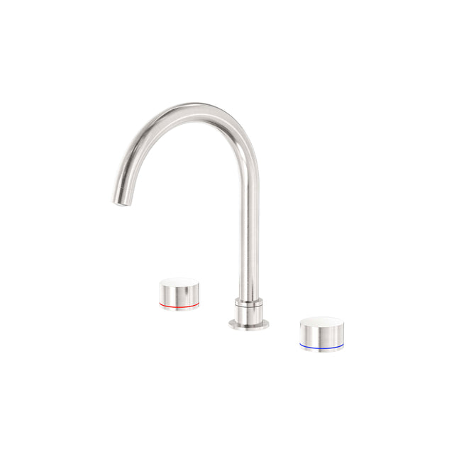 Nero Kara Kitchen Set Brushed Nickel Tapware Nero