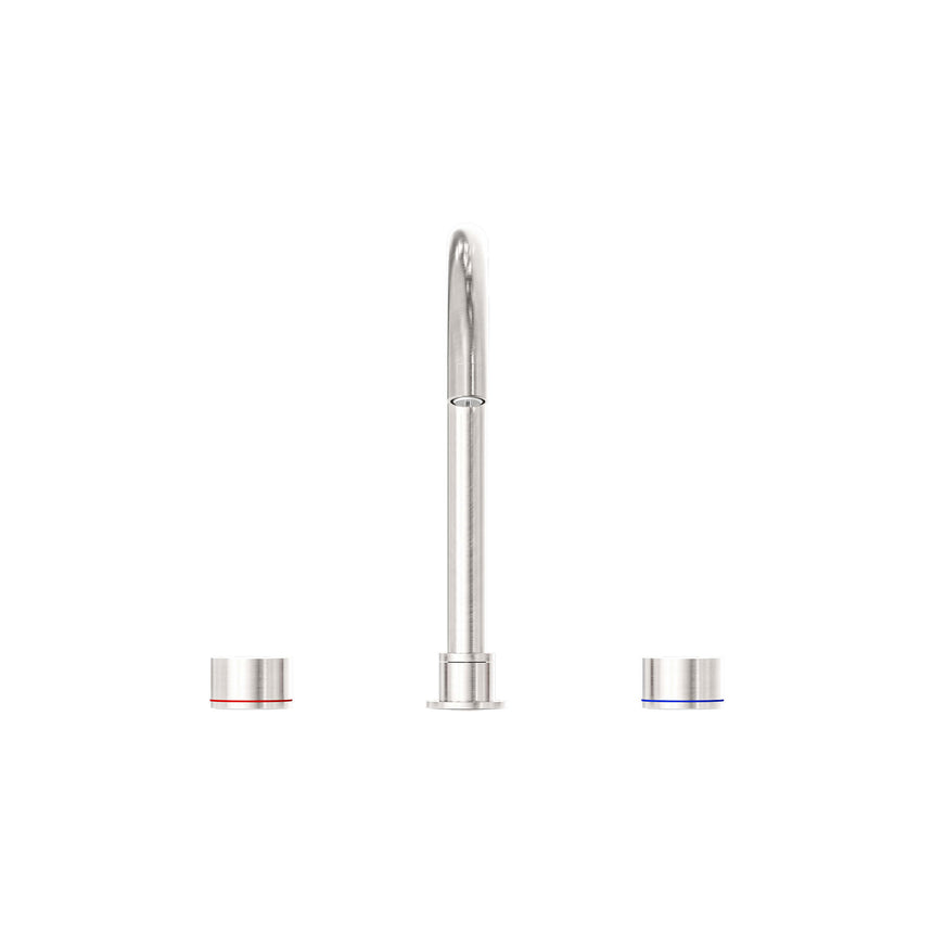 Nero Kara Kitchen Set Brushed Nickel Tapware Nero