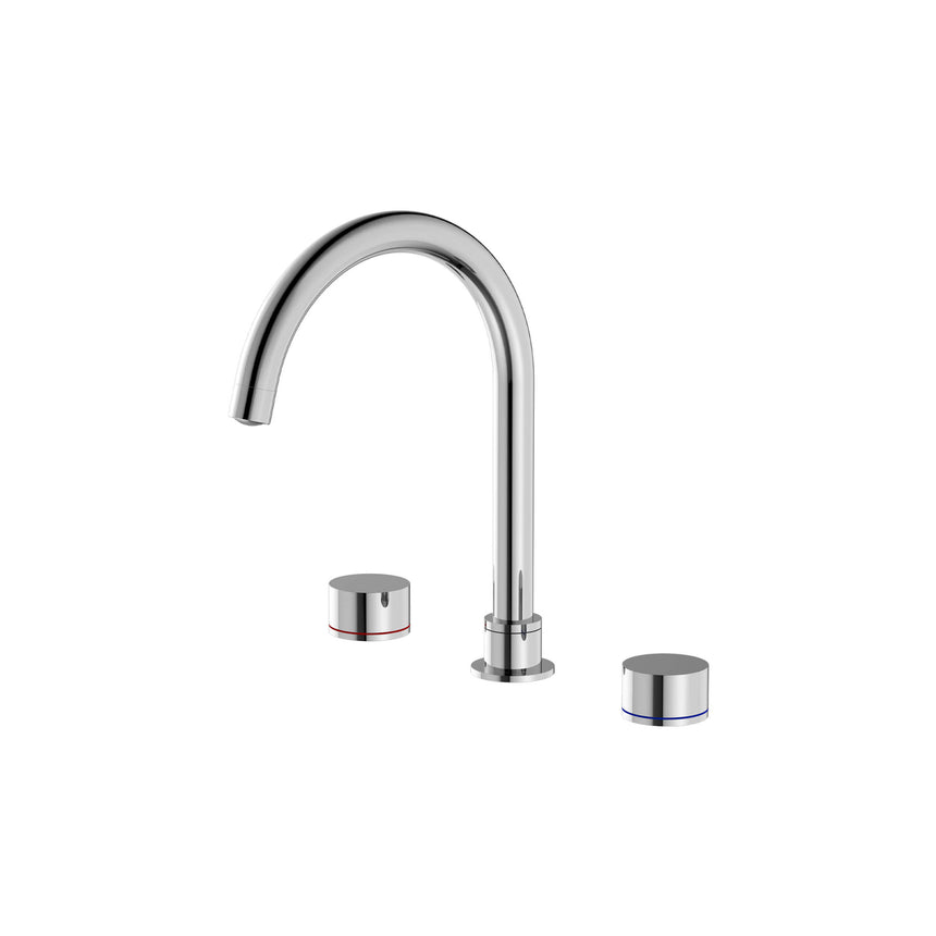 Nero Kara Kitchen Set Chrome Tapware Nero